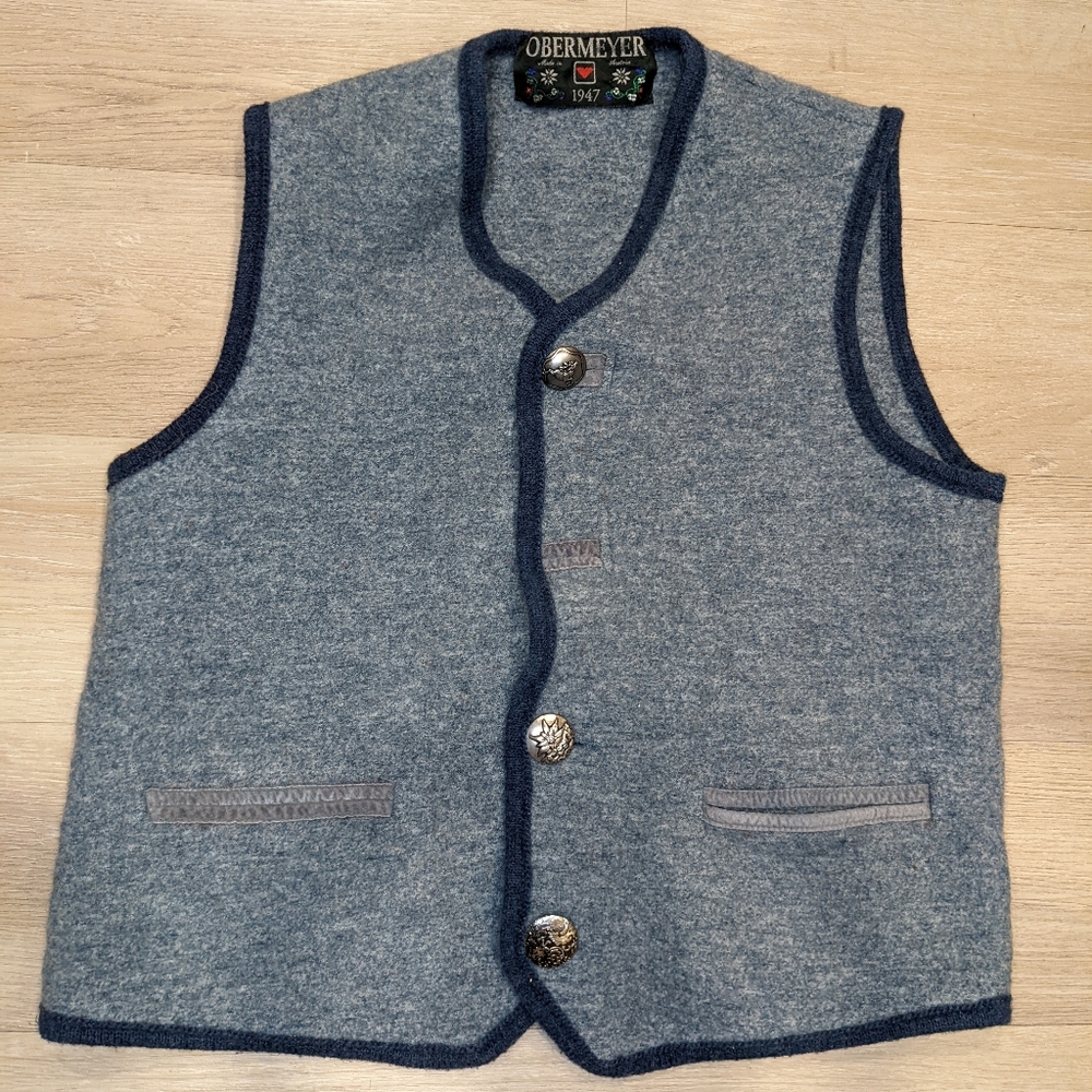 Vintage Obermeyer 100% Wool Vest
